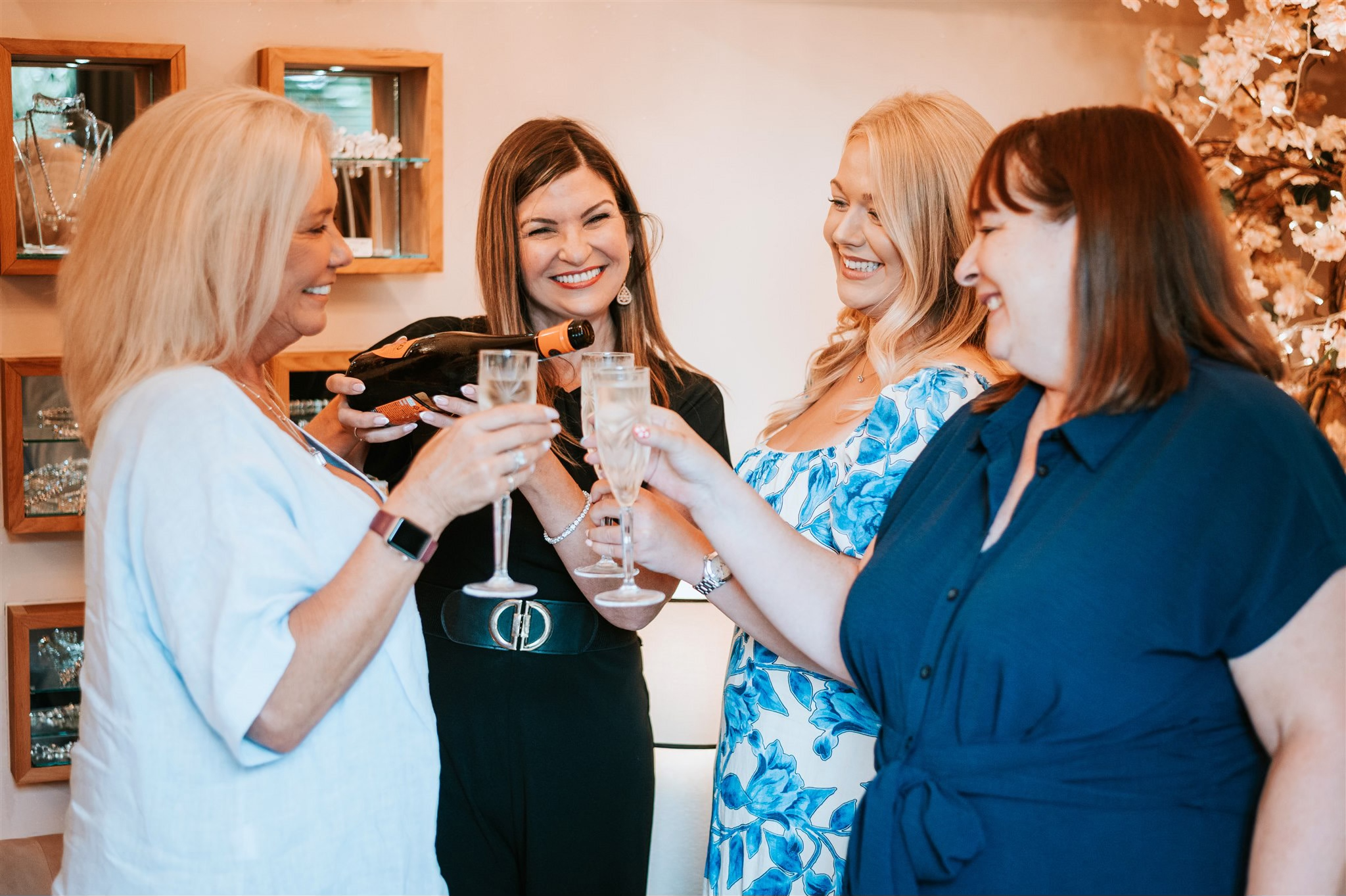 Happy bride at Barn Bridal Boutique, Witham Essex